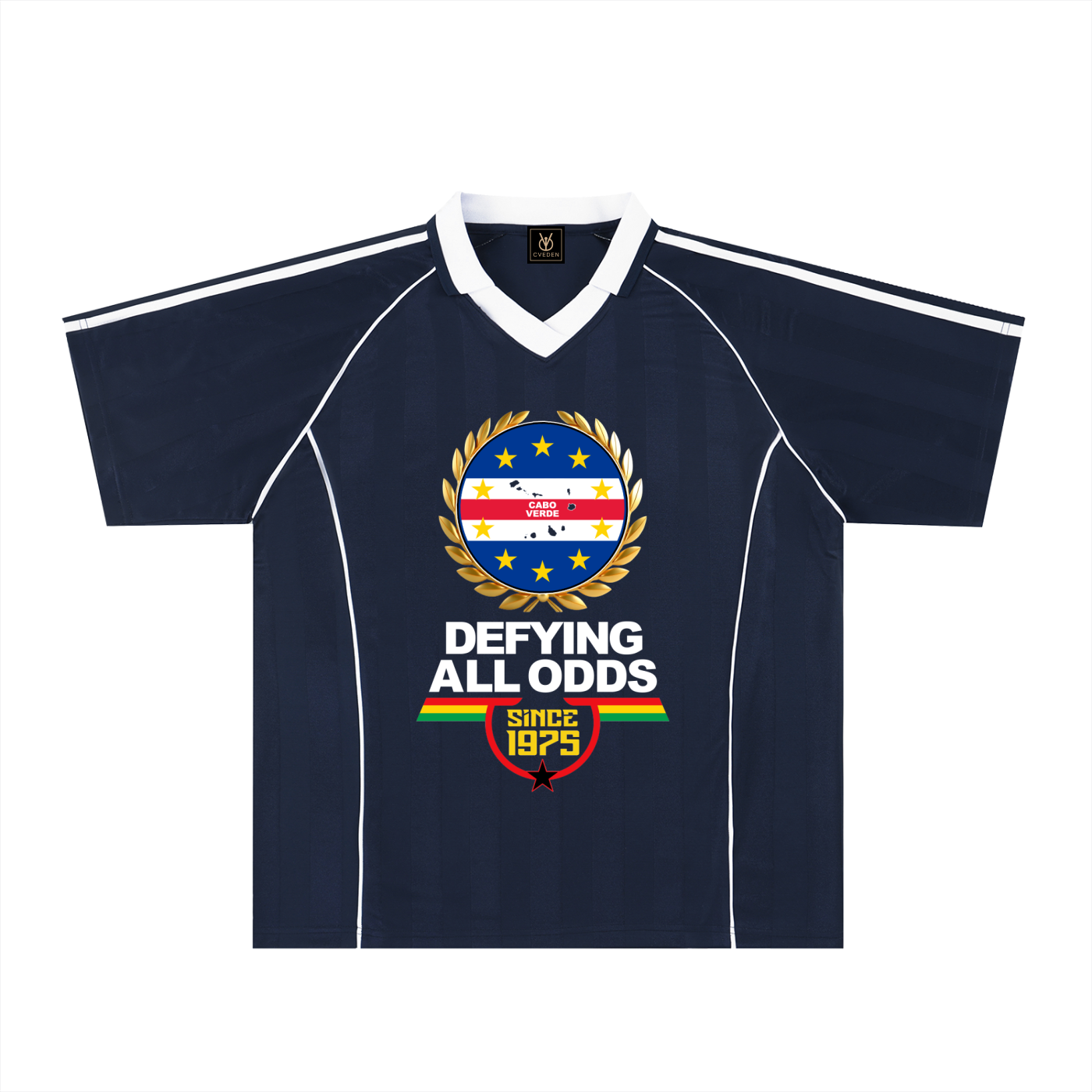CV-WC-V1 - Shadow Stripe Collared Soccer Jersey